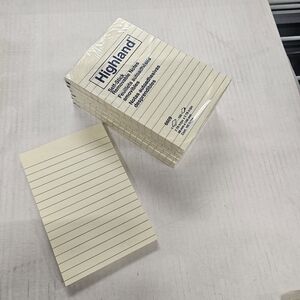 Highland Lined Notepads in Cream (6 New - One Bonus)
